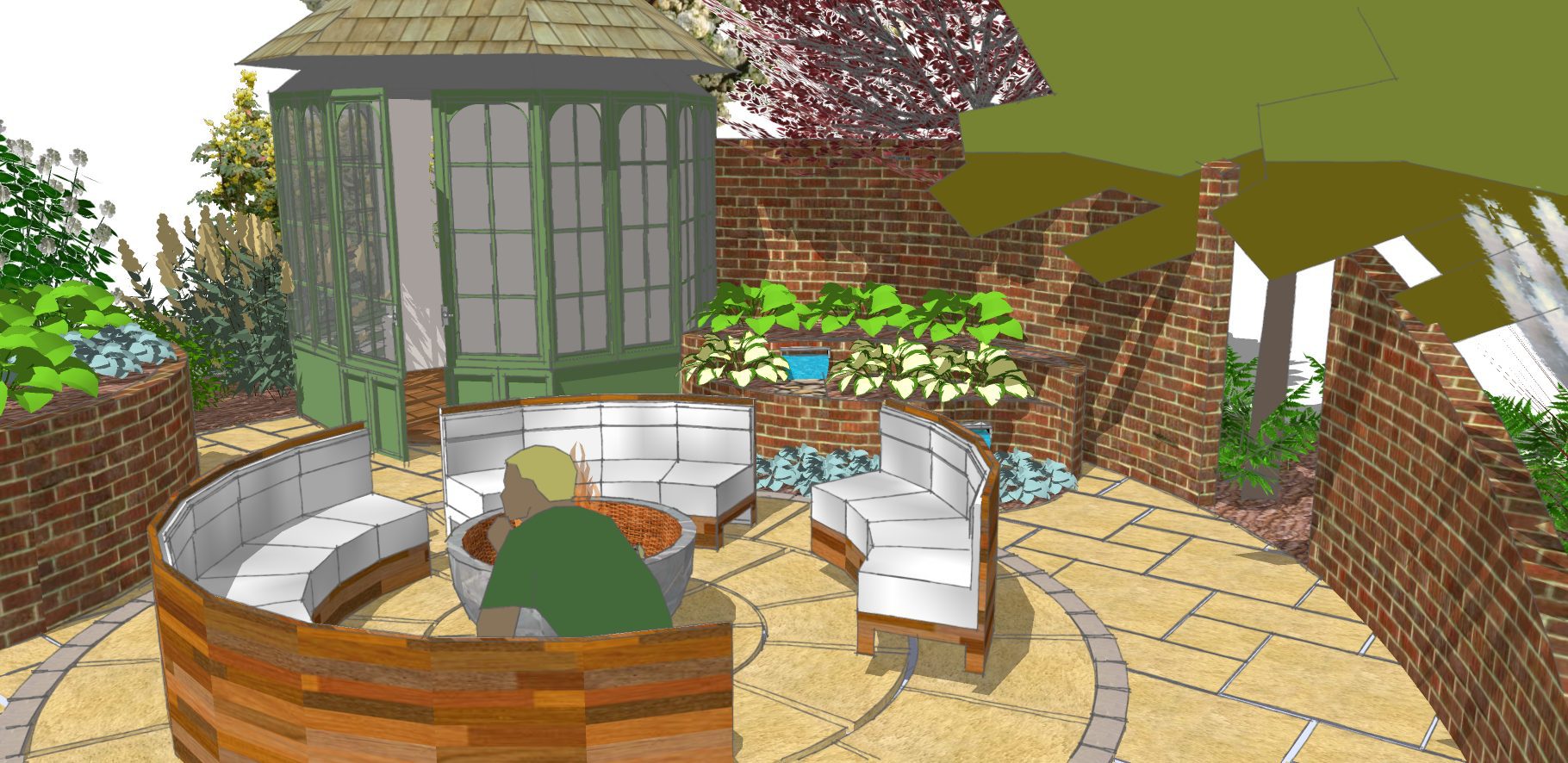 Earth Designs modern family garden with a summer twist