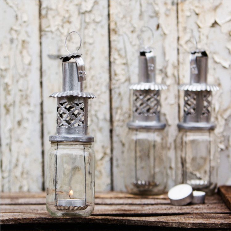 Tin-top Moroccan garden lanterns