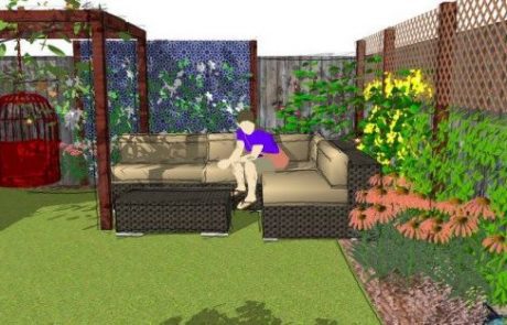 Family garden design in Ealing