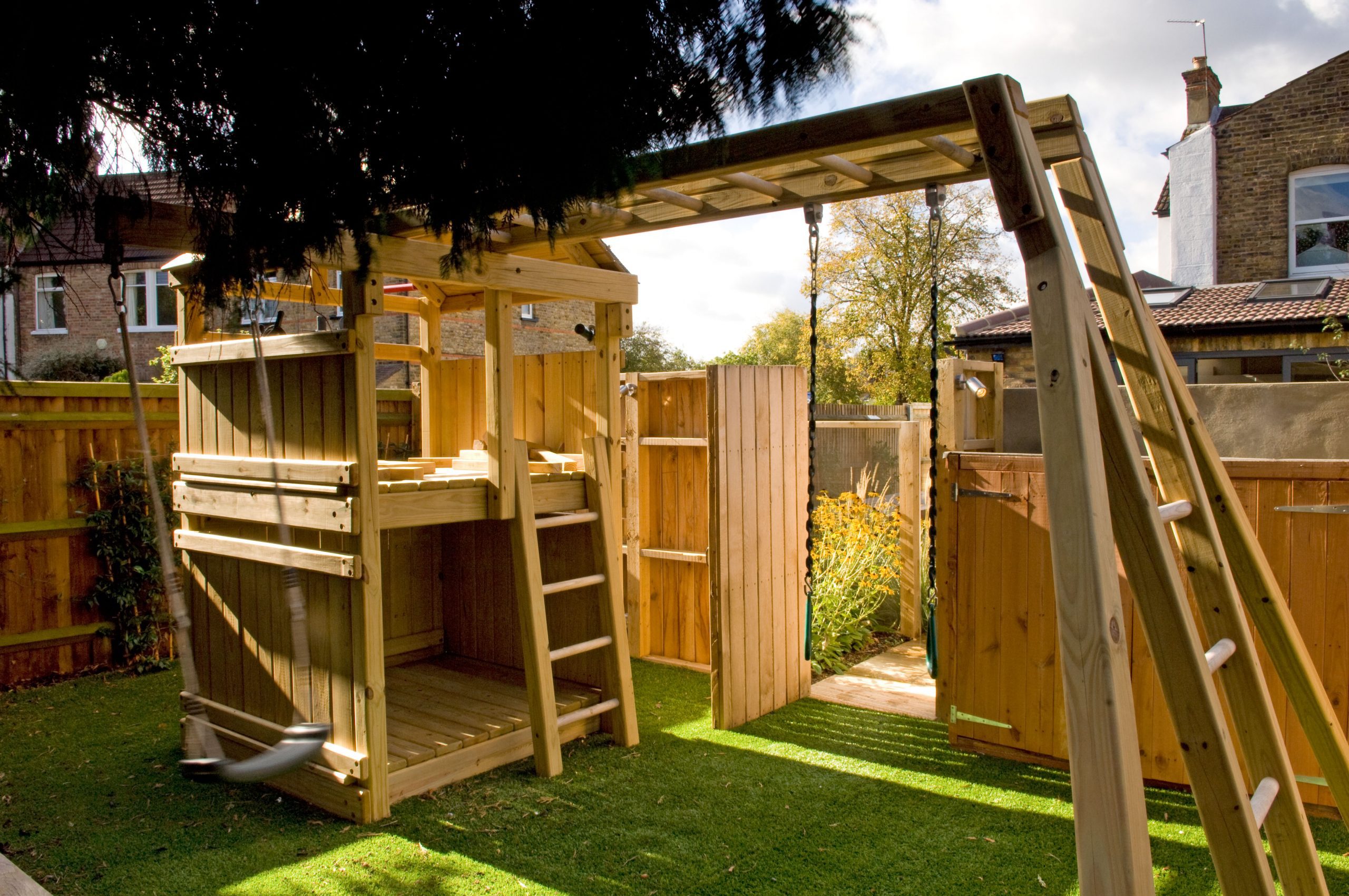 climbing frame family garden design