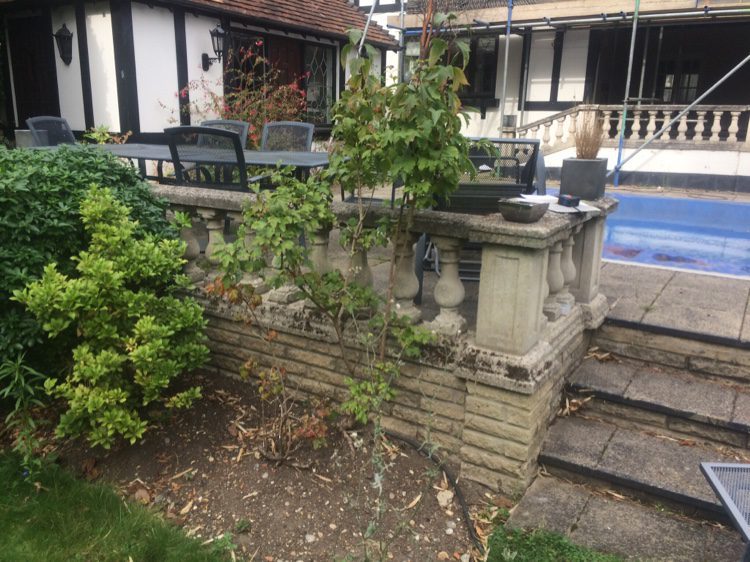 A-tired-garden-in-need-of-a-South-Woodford-garden-designer family garden design