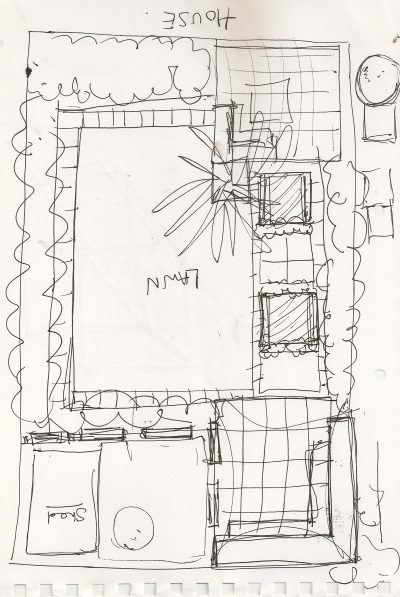 edged-lawn-house-400×597 family garden design