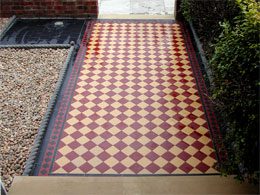 victorian-tile-pathway family garden design