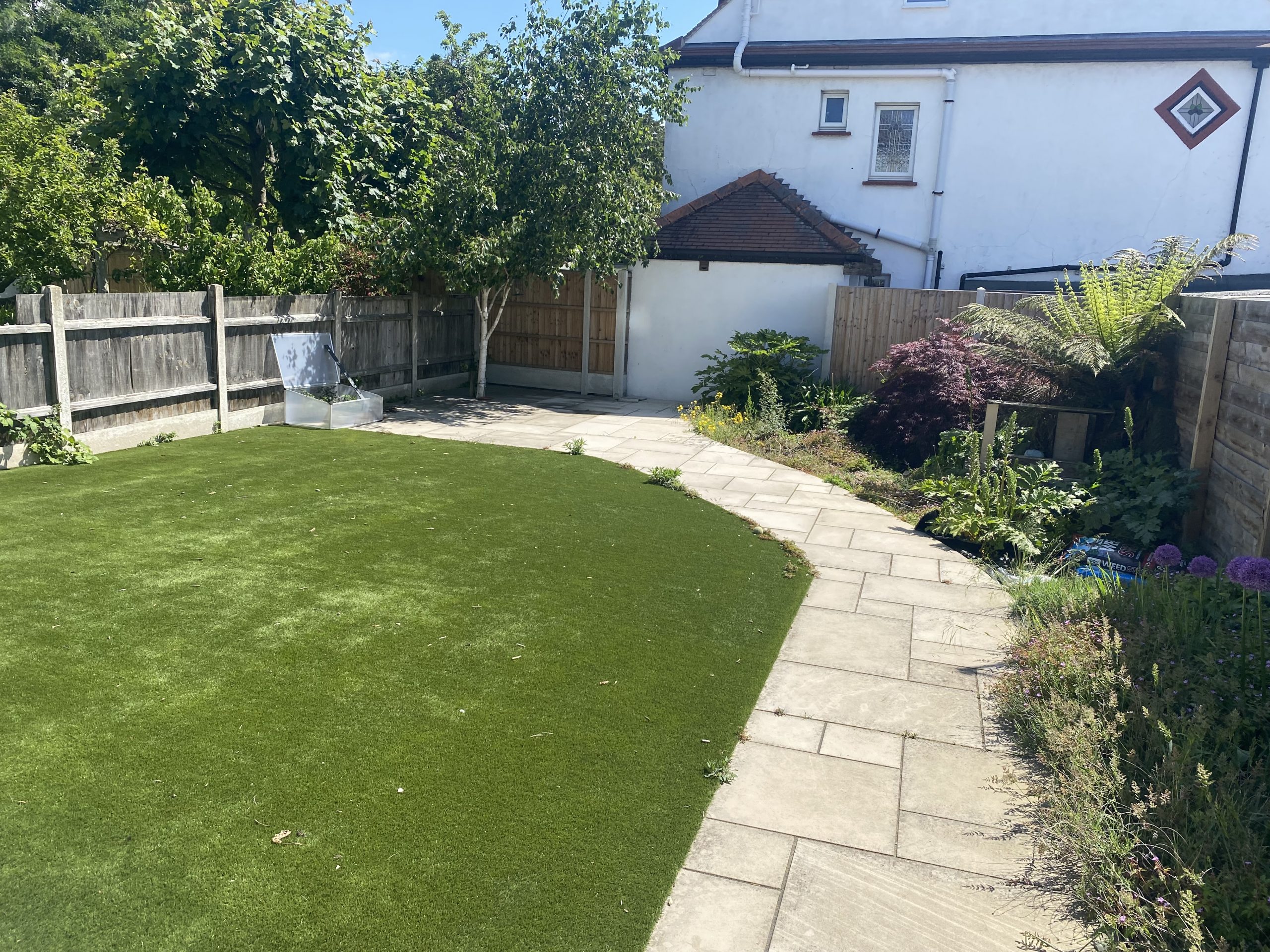 outdoor patio before image